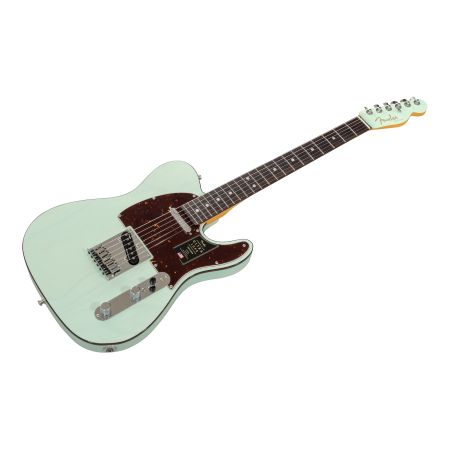 Fender American Ultra Luxe Telecaster RW - Transparent Surf Green