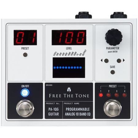 Free The Tone PA-1QG - Programmable Analog 10-Band EQ f. Electric Guitar
