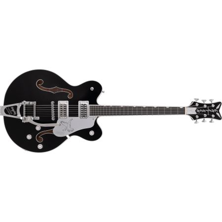 Gretsch G6636TSL Players Edition Silver Falcon Center Block Double-Cut with String-Thru - Filter’Tron Pickups - Black