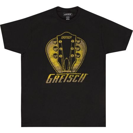 Gretsch Headstock Pick T-Shirt - Black - Large