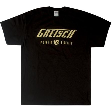Gretsch Power & Fidelity Logo T-Shirt - Black - S