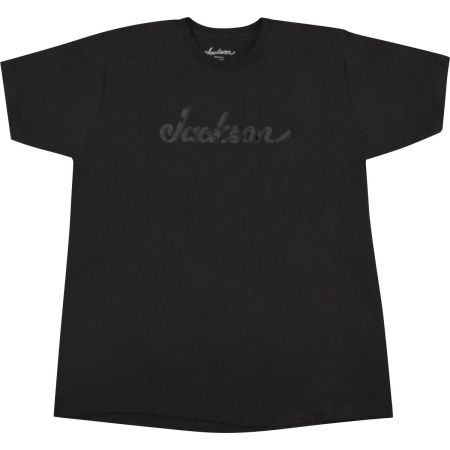 Jackson Logo T-Shirt - Black with Dark Gray Logo - M