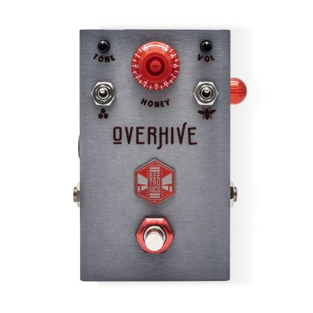 Beetronics Overhive Medium Gain Overdrive - Metal Cherry Limited Edition