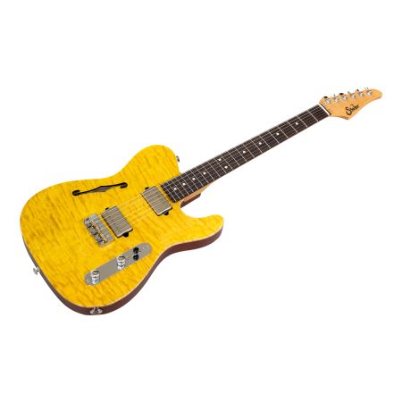 Suhr Alt T HH Flamed Top TLY - Trans Lemon Yellow RW - EU Limited Edition